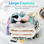 EUDELE Mesh Shower Caddy Portable, 8-Pocket Large Capacity, Quick Dry, Easy Clean, for Beach, Swimming, Gym, Travel - Image 4