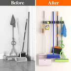 Lifewit Mop and Broom Holder Organizer Wall Hanging Mount, Gray, 1 Pack - Image 5