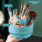 fanado 360° Rotate Makeup Brush Holder Organizer, Makeup Organizers Countertop, Makeup organization and Skincare Storage with Gift Box Packing for Vanity, Desktop, Bathroom (Blue) - Image 2