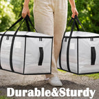 Songrey Extra Large Heavy Duty Moving Bags, 4 Pack, Clear - Image 6