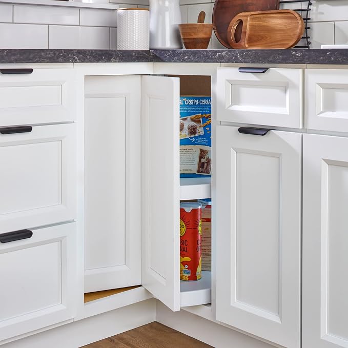 Rev-A-Shelf 2 Tier Pie-Cut Plastic Lazy Susan for Corner Base Cabinets, 28" - Image 9