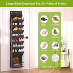 Over the Door Shoe Organizer for 16-20 Pairs, Black - Image 5