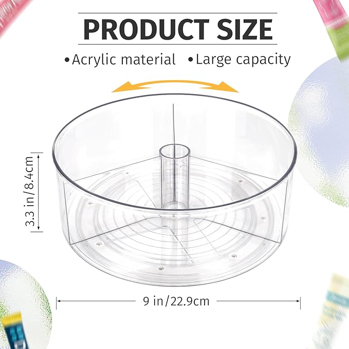 Drink Packet Organizer for Powdered Drink Mix,Powder Packet,Water Packet,Water Flavor Packet,Lazy Susan Organizer for Drink Mix Rotating Holder for Necessities - Image 2
