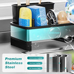 Ewaiira Stainless Steel Sink Caddy, Sponge Holder for Kitchen Sink 9.8″ - Image 4