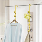 Kaiferty Over the Door Hooks, Metal Door Hooks for Hanging, Over the Door Purse Organizer for Door Coat Hanger, Back of Shower for Hanging Towel Rack Clothes, Hat, Bathroom, Closet (Gold-2Packs) - Image 8