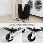 StorageWorks 110L Laundry Basket with Wheels, Rolling Hampers for Clothing - Image 4