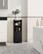 Hzuaneri Bathroom Storage Cabinet, Narrow Toilet Paper Cabinets with Doors - Image 3