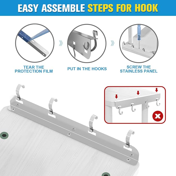 JayRex 3-Tier Bathroom Countertop Corner Shelf Organizer, White - Image 8