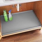 FLATO Waterproof Under Sink Mat, 40" x 19", Light Gray by Unknown