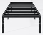 Hafenpo 12 Inch Twin Bed Frame, Under Bed Storage, Black by Hafenpo