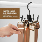 ZEDODIER 2 Pack Belt Hanger, Belt Organizer for Closet 360° Rotatable - Image 6