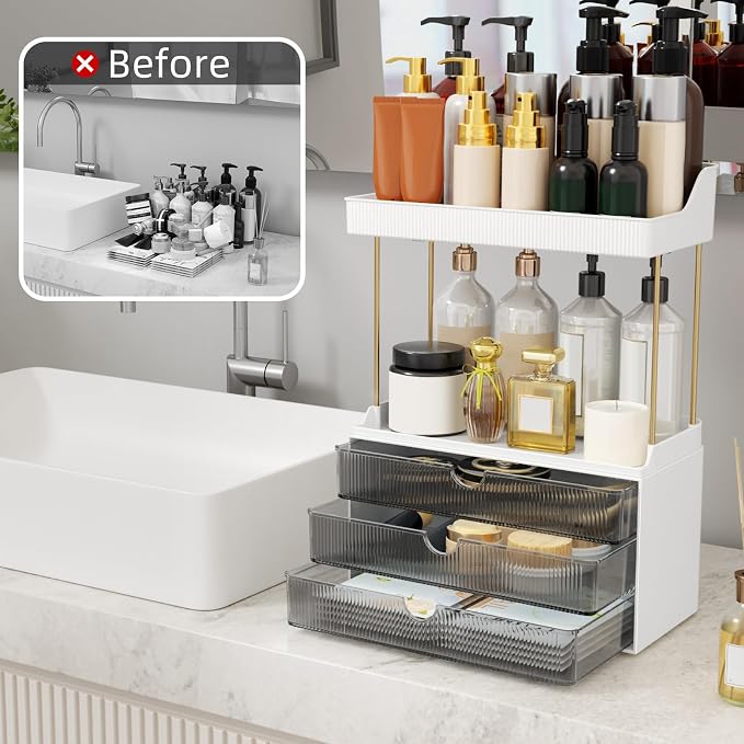 StorBin Arcylic 5-Tier Makeup & Skincare Organizer for Vanity, Bath - Image 3