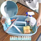 Cleaning Supplies Caddy, 2 Pack Cleaning Supply Organizer with Handle, Plastic Bucket for Cleaning Products, Tool Storage Caddy, Blue - Image 5
