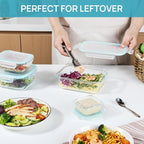 Vtopmart 8 Pack Glass Food Storage Containers with Airtight Lids - Image 6
