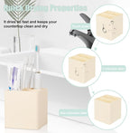 Diatomite Toothbrush Holders Tooth Brush Organizer - Yellow - Image 3