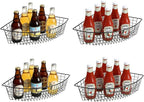 2 Pack 1/4 Wedge Metal Lazy Susan Organizer Baskets with Handles by ZHOHO+TANT
