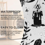 Goth Cat Laundry Basket Foldable Oxford Laundry Hamper With Handle For Room Bathroom Bedroom - Image 4