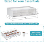 Vtopmart White Stackable Storage Drawers, 2 Pack Wide Organizers - Image 2