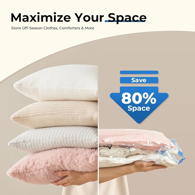 ETENWOLF 20 Large Vacuum Storage Bags for Travel with Wireless Pump - Image 4