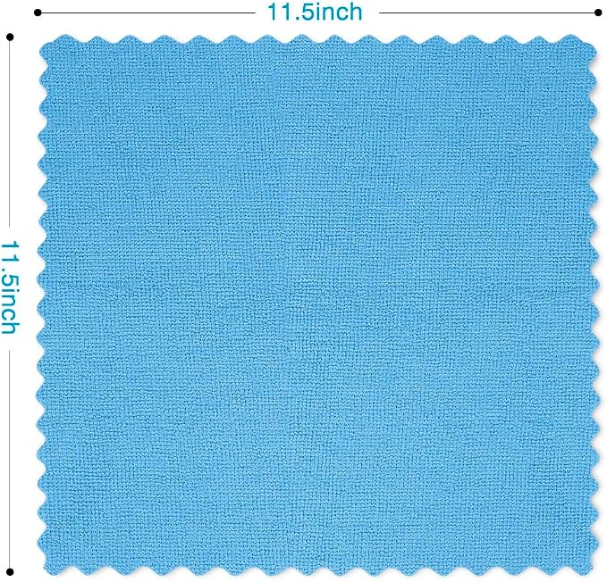Orighty Microfiber Cleaning Cloth Bulk, 400 Pack Blue Shop Towels - Image 5