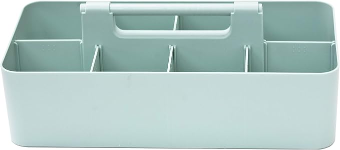 Portable Caddy American Made, DIY Dividers, 8 Compartments, Supply Organizer, Portable Tote Basket with Handle Storage Organizer Bathroom, Office, Crafts, or School Supplies by EnjoyOrganizer