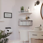 WOPITUES Floating Shelves for Bathroom Decor Art, Modern White - Image 6