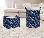 NTAOHAMPER Laundry Hamper, Laundry Basket, Nursery Hamper, Waterproof Storage Bin, Clothes Organizer Basket, Room Decor(Watercolor Ocean) - Image 4