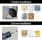 Electric Toothbrush Holder, Wall Toothbrush Holder Bathroom，2 Slot - Image 7