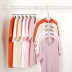 TOPIA HANGER Clothes Hanger Space Saving, 6 Tier Shirt Coat Hangers Space Saving No Bump Shoulder Hangers with No Slip Foam Padded Closet Organizers and Storage for Men and Women 4 Pack CT65G - Image 7