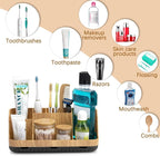 GFWARE Bathroom Organizers and Storage - Detachable 7 Slots Kids Electric Toothbrush and Toothpaste Holde Drainage for Bathroom Accessories Organization Counter Vanity Storage - Image 5