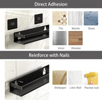 Shower Caddy,Shower Organizer 3 Pack,Aluminum,Adhesive Installation - Image 5