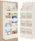 Univivi Upgraded Over the Door Organizer for Baby Nursery, Beige, 5-Shelf by Univivi