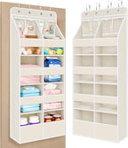 Univivi Upgraded Over the Door Organizer for Baby Nursery, Beige, 5-Shelf by Univivi