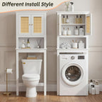 Over Toilet Storage Cabinet with Barn Door & Adjustable Shelves - Image 4