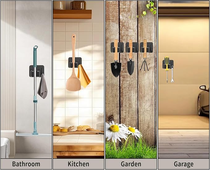 Broom Holder Wall Mount,Mop and Broom Holder Wall Mount Command - Image 6