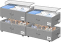 Under Bed Storage with Wheels, 4-Pack 10" Height XXL 75L Rolling Storage Bins, Quick Assembly Underbed Shoe Storage Containers with Clear Lid & Label, Dorm Under Bed Drawers for Clothes, Shoes, Grey by KUKIKAN