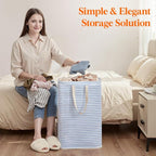 Lifewit 75L Large Collapsible Laundry Basket with Extended Handles, Blue - Image 9