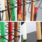YueTong Garden Tool Organizer for Corner,Yard Tools Rack for Garage Storage Organization,Garage Tool Holder Free Standing No Mount.Heavy Duty and Solid Metal for Indoor and Outdoor Use. - Image 5