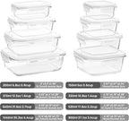 Vtopmart 8 Pack Glass Food Storage Containers with Airtight Lids - Image 2