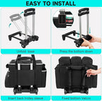 Cleaning Cadddy Bag with Rolling Cart, Lareg Cleaning Bag with Wheels - Image 8