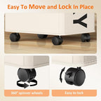 Optish 90L Laundry Basket with Wheels, Rolling Hamper with Removable Bag - Image 4