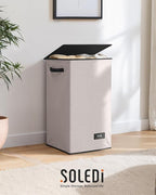 SOLEDI 90L Laundry Hamper with Lid, Large Collapsible Laundry Basket - Image 8