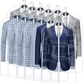 Clear Garment Bags for Hanging Clothes Travel (Set of 12) Suit Bags for Closet Storage Clothes Storage Bags Closet Cover for Open Closet with Zipper for Coats, Jackets, Shirts by HomeClean