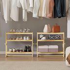 RRX Bathroom Shelf Storage Organizer, Shelf 3-Tier Adjustable Layer, Beige - Image 8