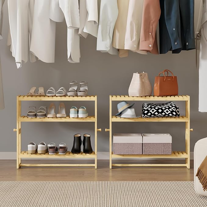 RRX Bathroom Shelf Storage Organizer, Shelf 3-Tier Adjustable Layer, Beige - Image 8