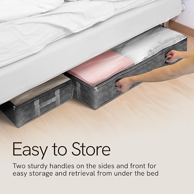 Reli. 90L Under Bed Storage Containers 4 Pack | Closet Organizer Bins - Image 8