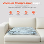 Vacbird Vacuum Seal Bags for Clothing with Rechargeable Cordless Pump, 15 Pack Vacuum Storage Space Saver Bags, Compression Packing for Clothes Bedding Blanket Pillows Comforters Luggage Travel - Image 9