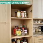 Optish 2 Pack Lazy Susan Organizer for Cabinet, Non-Skid, 9.5" 10.7" - Image 7