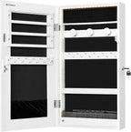 SONGMICS Lockable Jewelry Cabinet Armoire with Mirror, Wall-Mounted - Image 10