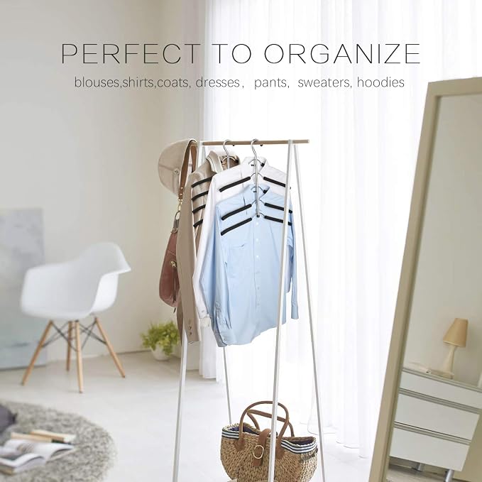 DOIOWN Blouse & Shirt Hangers - Non Slip Space Saving Stainless Steel Closet Organizer (4) - Image 2